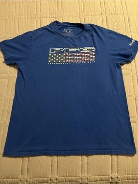 Columbia PFG Blue Short-Sleeve Performance Fishing Tee